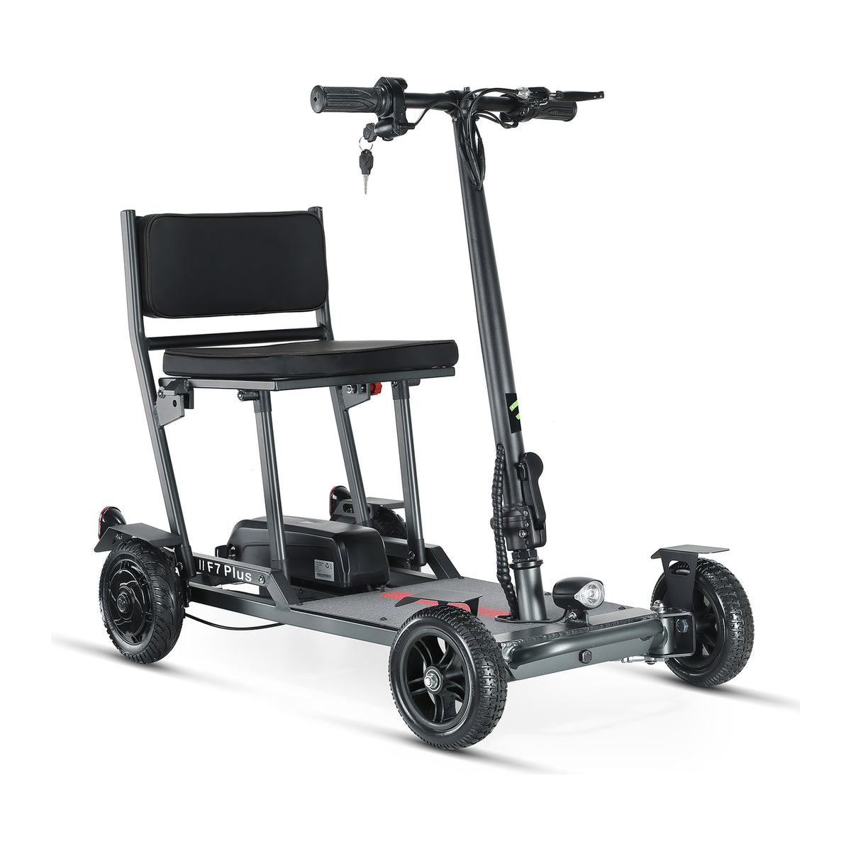 Freejoyer F7 Plus in Grey, complete vehicle on a white background