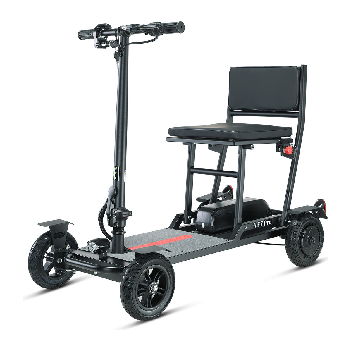 Freejoyer F7 Pro in Black, complete vehicle on a white background
