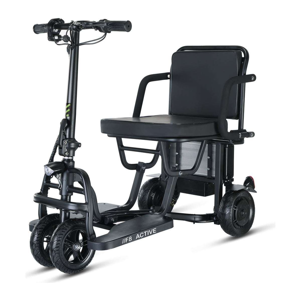 Freejoyer F8 Active in Black, complete vehicle on a white background