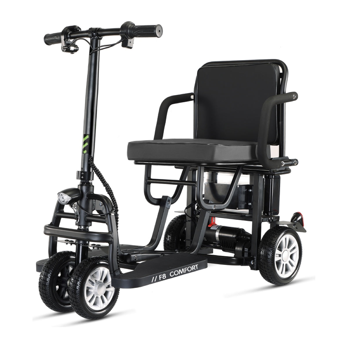 Freejoyer F8 Comfort in Black, complete vehicle on a white background