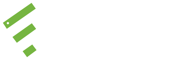 Freejoyer horizontal logo for dark backgrounds