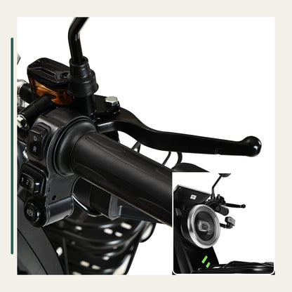 Freejoyer FV6 direction, speed and parking controls with front lamp detail